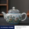 250ml Blue and White Porcelain Handmade Teapot Household Thousands of Miles Teapot Jingdezhen Pot Tea Making Kettle Teaset Gifts