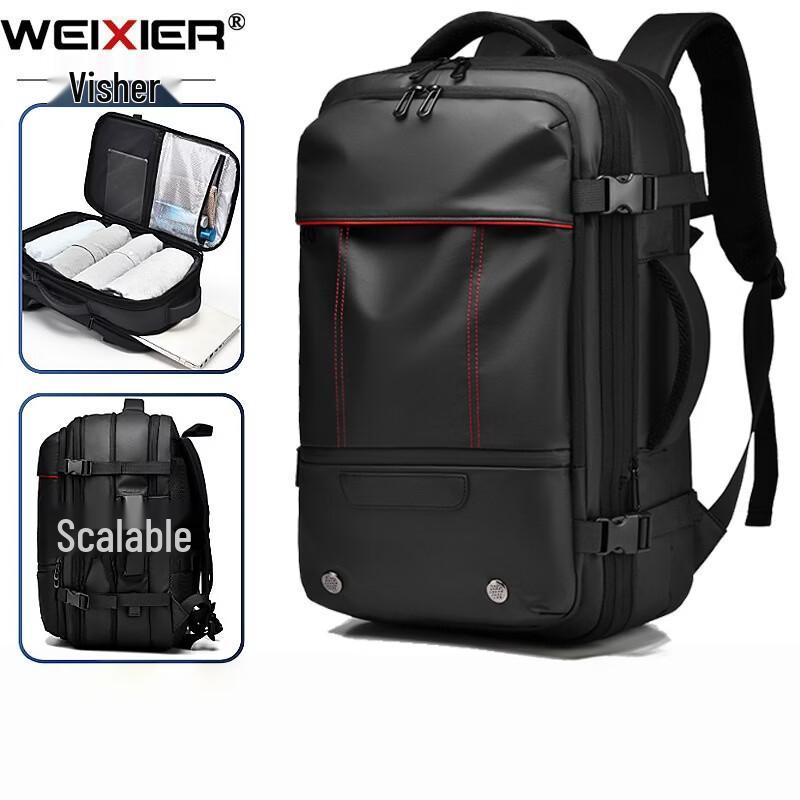Wexier Men's Large Capacity Expandable Vacuum Compression Backpack