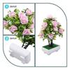 Colorful Artificial Potted Plant Fake Flower Rose Red/purple/pink/yellow/blue