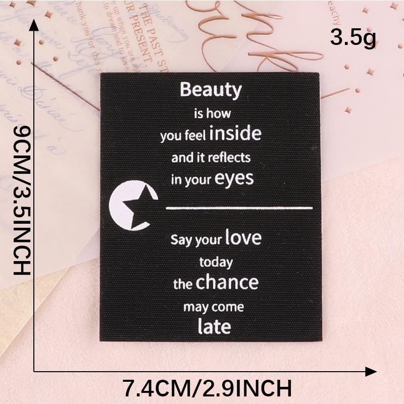 Hole Repair Sticker Accessories Offset Printing Flower Cloth Label Self-Adhesive Leather Jacket Down Jacket Patch Sticker English Letter Cloth Sticker