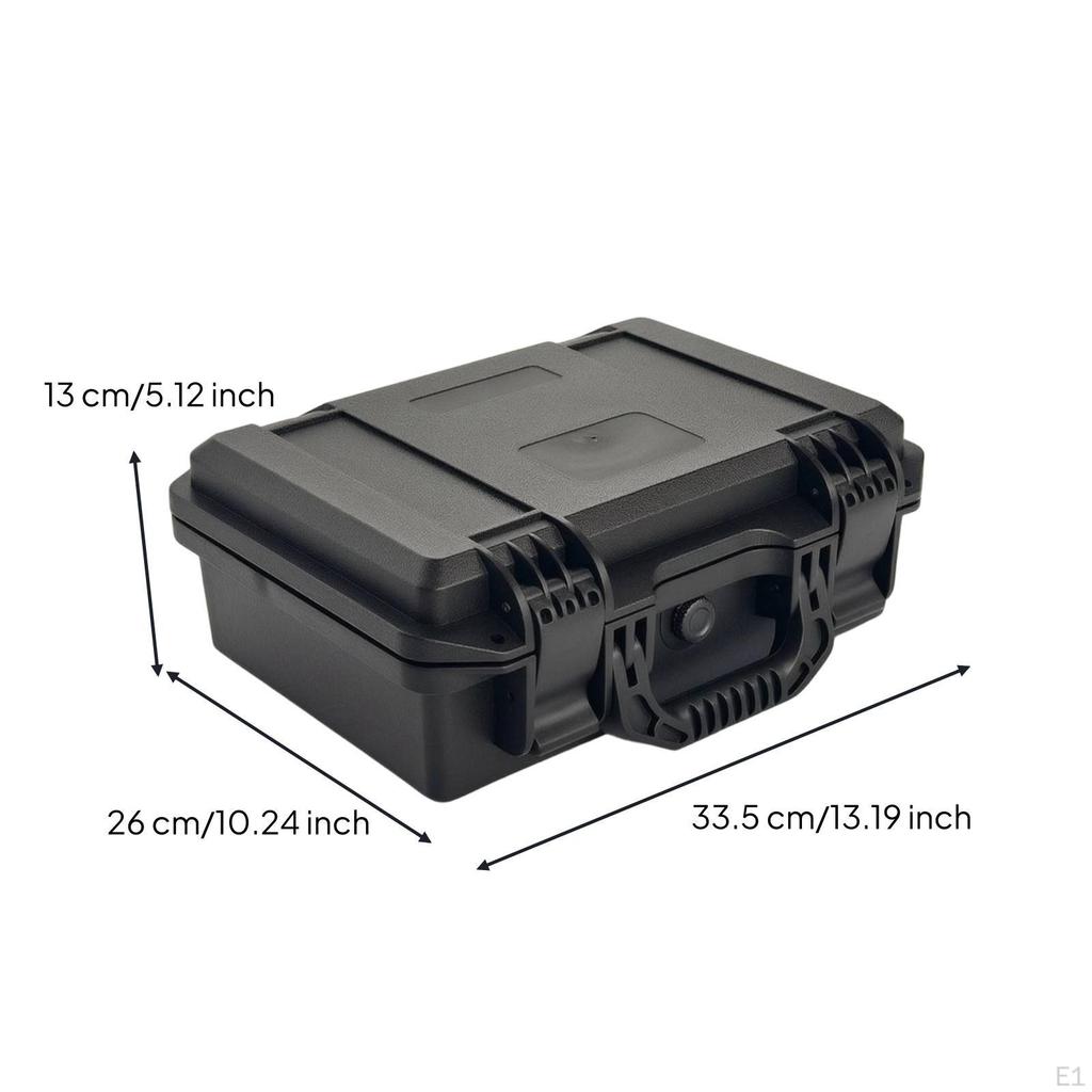 Sheltering Case with Handle Rugged Hard Shelling Space Saving Storage Box Instrument for