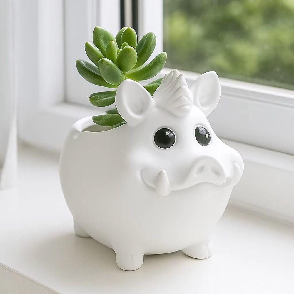 Creativity 3D Wild Boar Cement Mold Silicone Cartoon Planter Sillicone Mold Easy To Use DIY Craft Storage Tank Mold Home Decor