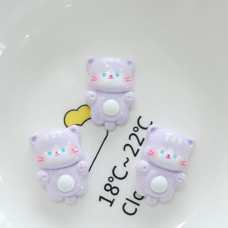 10Pcs New Cute Resin Bee Rabbit Monkey Little Bear Series Flat Back Fit Phone Deco Parts Embellishments For Hair Bows Accessorie