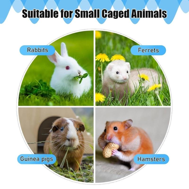 Small Animal Drinking Water System NonSpill Design Easy Installation Rabbit Hutch Waterer Kits Cage Accessories