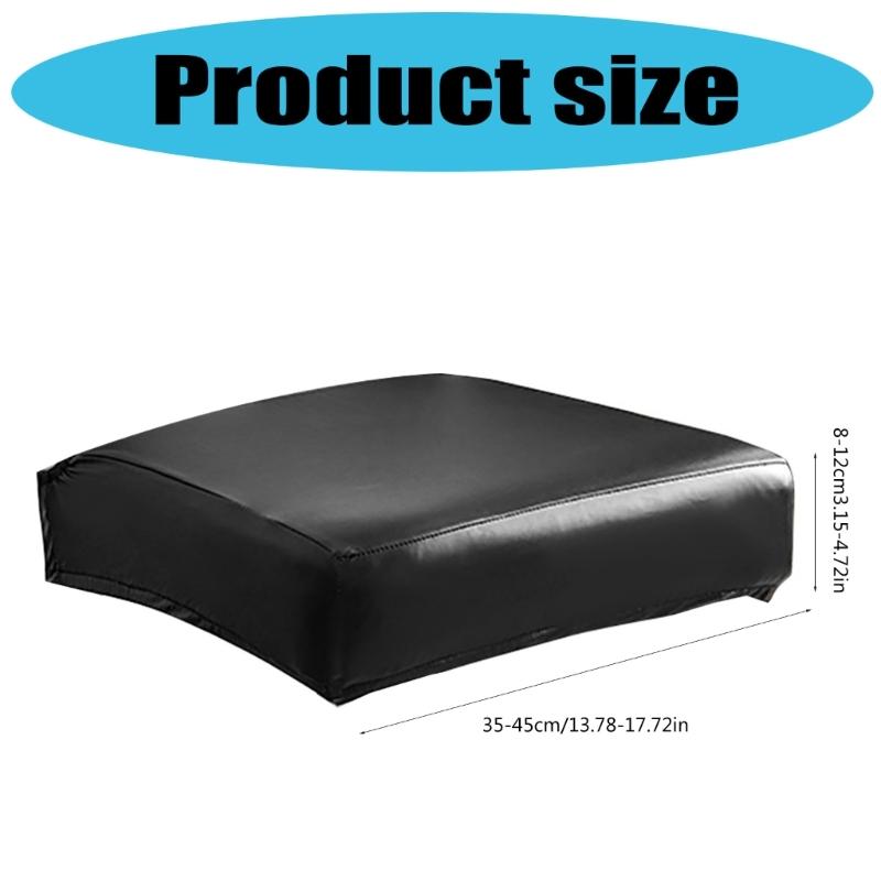 Waterproofs PU Leather Chair Cover Waterproofs Stretch Chair Slipcovers for Dining Room Home Kitchen Seats Protectors
