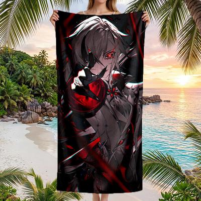 Large Beach Towel Quick Dry Absorbent Towel For Beach IndoorGenshin Impact