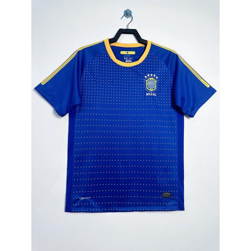 Retro fotbalový dres Brazílie Mistrovství světa 1998 Romario Ronaldo Kaka Roberto Carlos Krátký rukáv Dlouhý