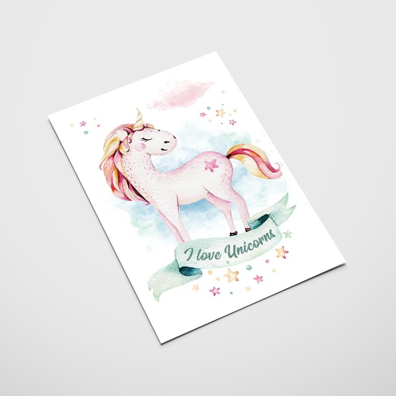 Unicorn Baby Poster