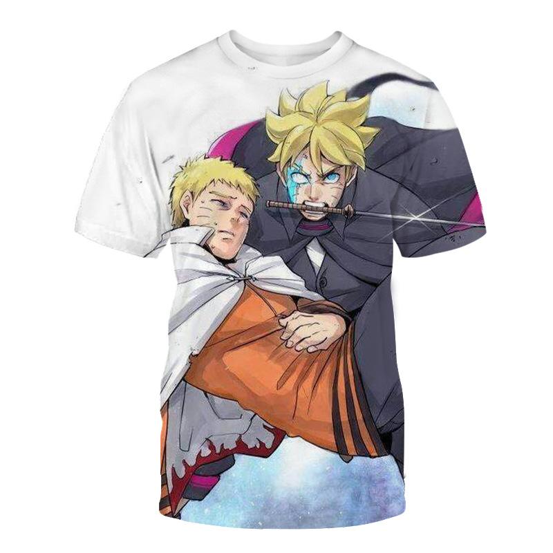New Youth Four Seasons Breathable Mesh Naruto Men's 3D Printed T-shirt