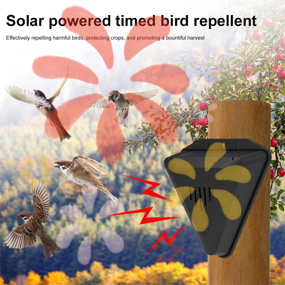 

Solar Bird Repeller Waterproof Solar Animal Repellent Animal Repeller Outdoor Crop Orchard Protection Animal Deterrents China Mainland
