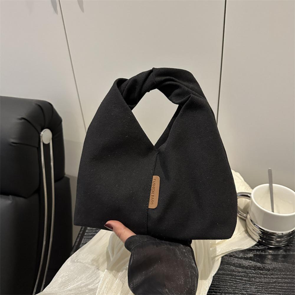 Canvas Cloth Bag Strawberry Printed Underarm Bag Fashion Corduroy Handbag  Mobile Phone Bag