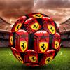 Ferrari Print Size 5 Soccer Ball, Standard Match Football for Sports Game and Team Practice, Ideal Gift for Soccer Fans