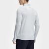 FILA Solid Color Stand Collar Fitness Slim Fit Knitted Long Sleeve T-Shirt Men Tops Light-Blue A11M411202FLB