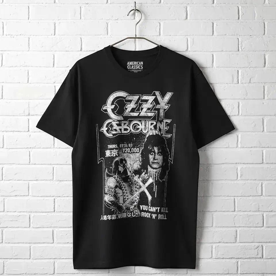 

Ozzy Osbourne Executioner Japan 1982 Men s T Shirt You Can t Kill Rock n Roll L