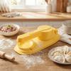 2PCS Lightweight Efficient 2 in 1 Dumpling Maker Plastic Labor-Saving Dough Presser with Handle Dumpling Skin Maker DIY