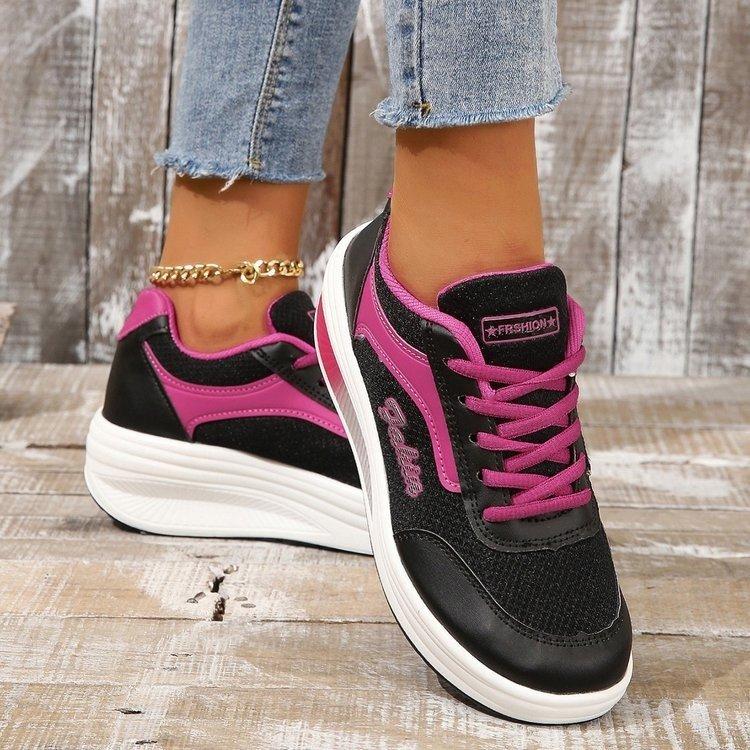 Large size sports single shoes women's spring and summer new breathable mesh lightweight outer wear casual single shoes women