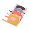 Pu Leather Female Light Student Cartoon Cute Pig Zipper Multi-Card Card Set Soft Pickup Clip Coin Purse Mini Clutch Earphone Bag