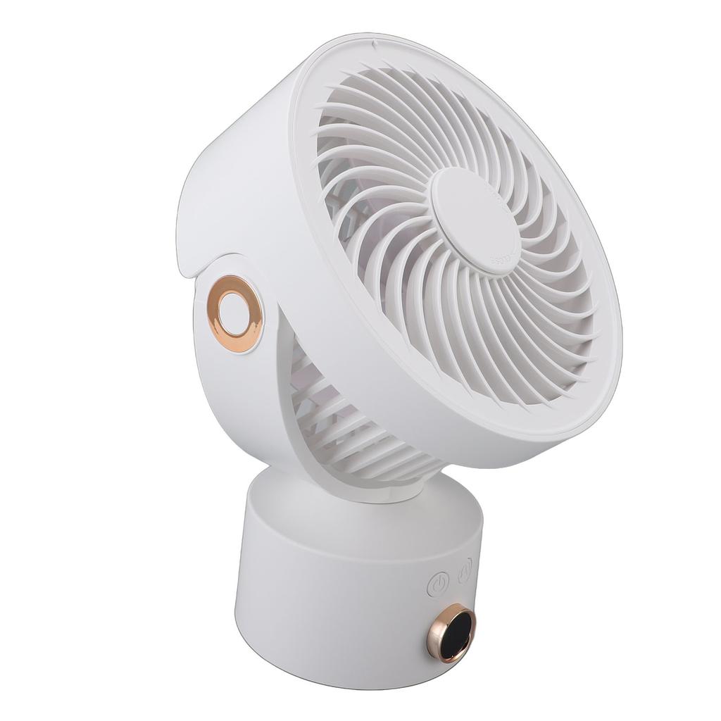 Circulator Desk Fan Battery Operated Portable USB Rechargeable Oscillating Table Fan with 4H Timer for Home Travel Camping
