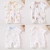 Baby Cotton Romper Suit With Antibacterial Nobone Technology For Newborns Summer Wear