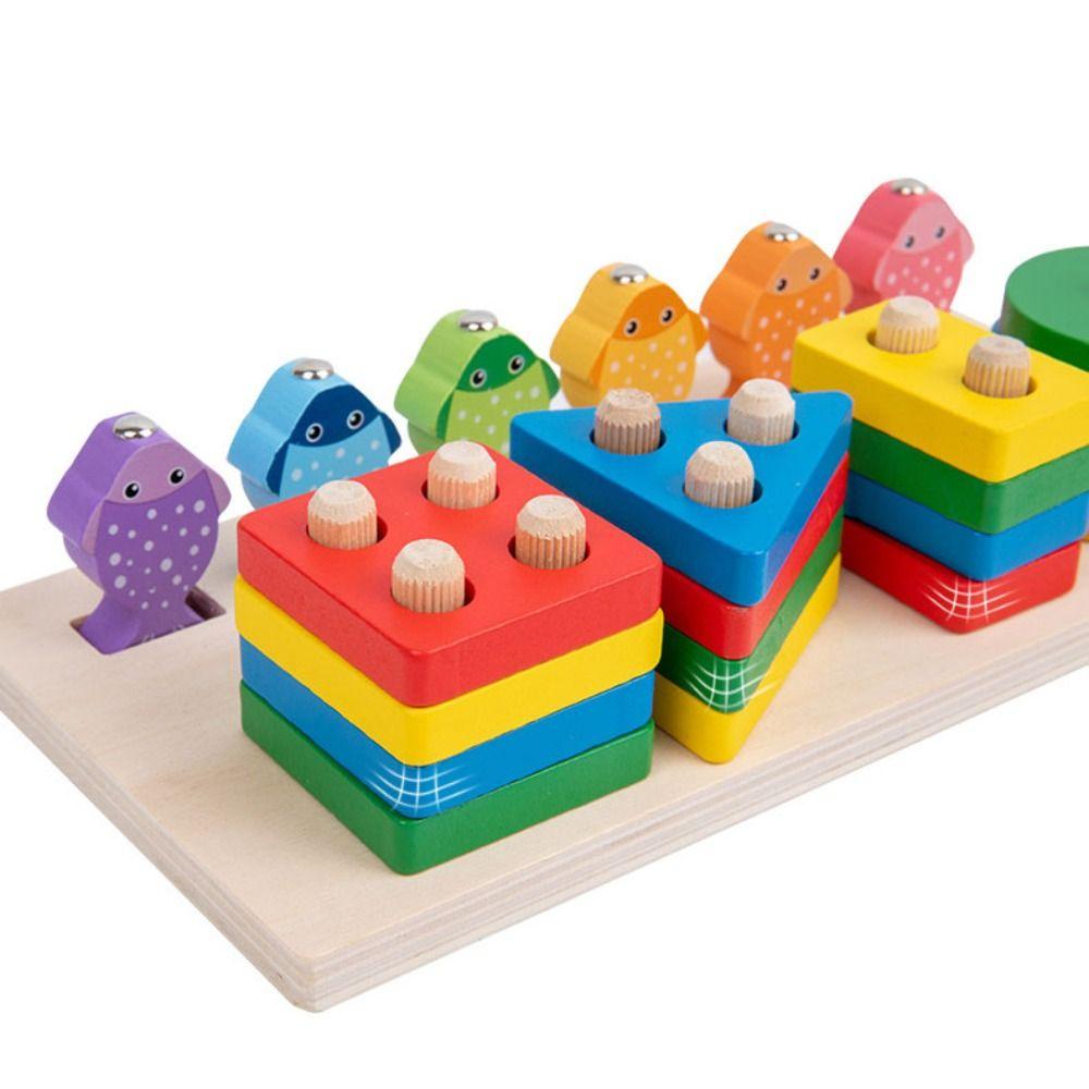 Color Recognition Matching Board Game Early Education Magnetic Fishing  Puzzle Toys  Learn Math
