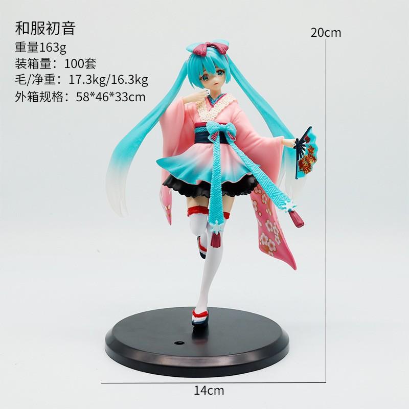 Cute Girl Hatsune Miku Anime Character Fashionable Suitable For Desktop Decoration Ornaments Doll Christmas Gift Pvc Collectible