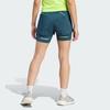 Adidas Pure Color Logo Elastic Waist 2-In-1 Sports Shorts Women Bottoms Night-Blue HZ4481