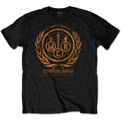 My Chemical Romance T-Shirt MCR Conventional Weapon Rock Band Official Black New