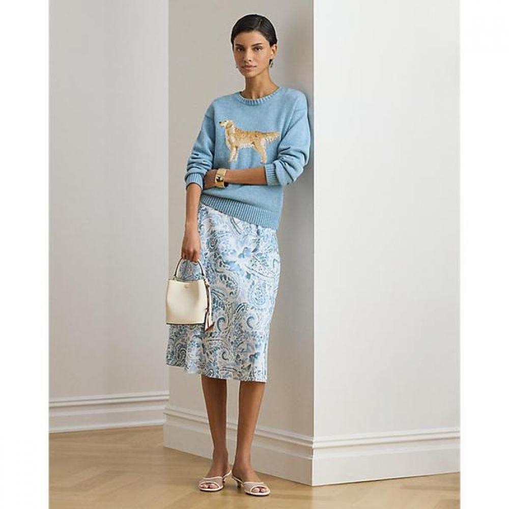 Lauren Ralph Lauren Paisley Crepe Midi Skirt Wmlrskts6h20308100 00