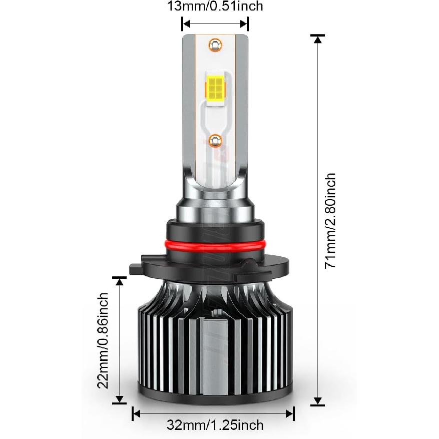 Compatible For Toyota Prius High Low Beam And Fog Lights 2010 2011 2012 2013 2014 2015, 9005 H11 H8/H11 Powersports Bulbs Combo, 6500K White, 500%