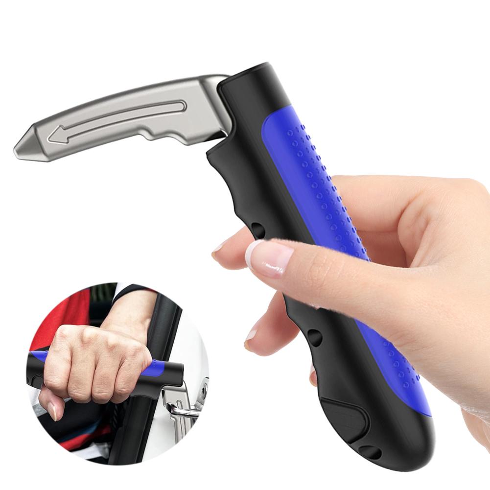 Maniglia di Assistenza per Portiera Auto 2 in 1 Maniglia di Supporto Multifunzione per Veicoli Rompivetro Martello di Sicurezza Antiscivolo per Anziani Disabili