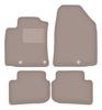 Beige Velour Floor Mats For: Hyundai Ioniq Electric Crossover (2016-)