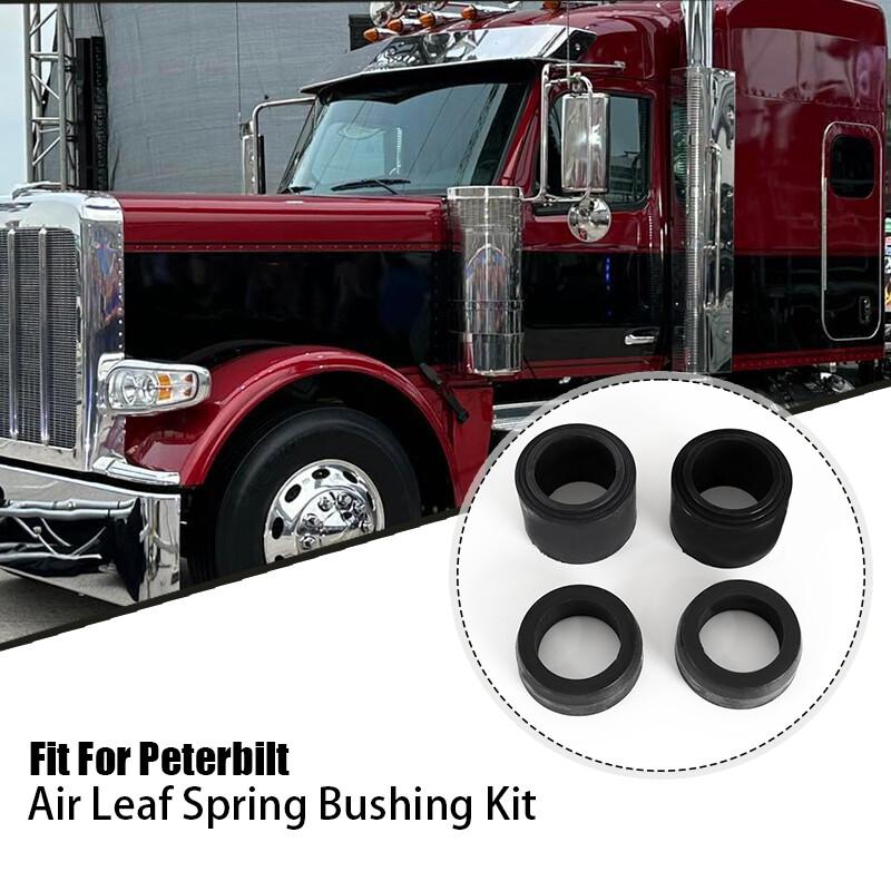 Fits Peterbilt Low Air Leaf Spring Bushing Replace Set # 03AL1 Screw Bush Black-