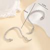 Twisted Ear Pendant Snake-shaped Earrings - Feminine Retro Creative Unique Small-scale Design Minimalist and Exquisite Ear Accessories