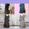 Ethnic Style Long Dress With Polyester Blend For Parties And Casual Wear