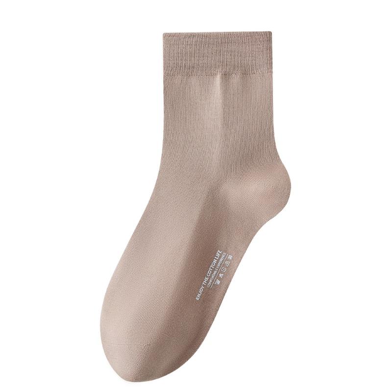 Male Spring and Autumn Cotton Anti Bacterial Deodorant Sweat Absorption Breathable Tube Socks