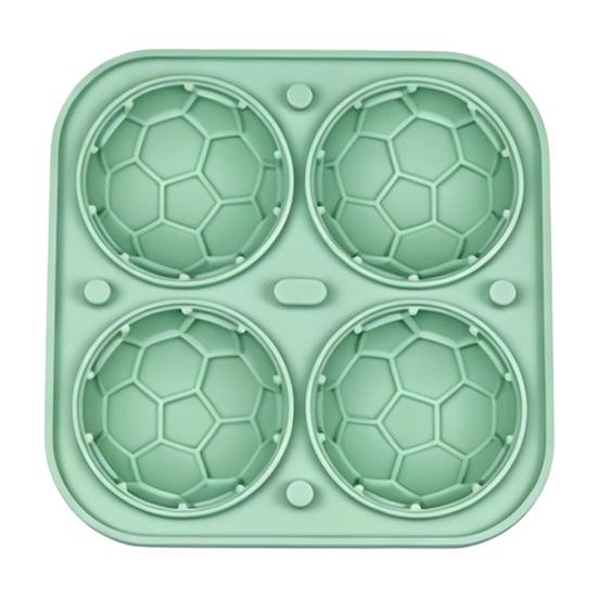 Soccer Ball Ice Cube Tray, World Mug Shape Silicone Mold for Freezer & Oven, Easy Release Non-Stick BPA-Free Chocolate Jelly Candy Mold