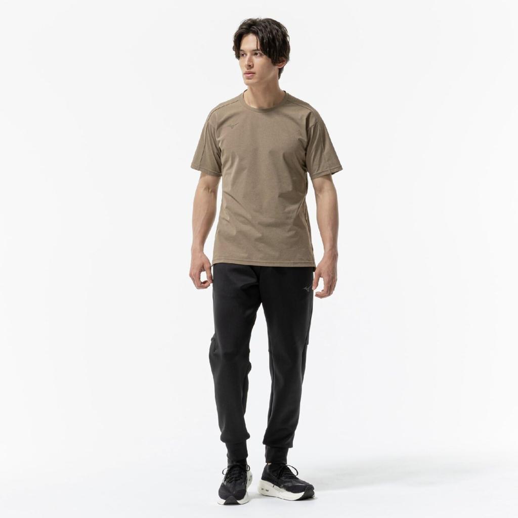 Mizuno Soft Dry Training XL Men's T-Shirt, 32MAB023, Camel,