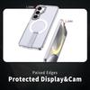 For Samsung Galaxy S25/S24 Magnetic Case Kickstand TPU + Acrylic Phone Cover