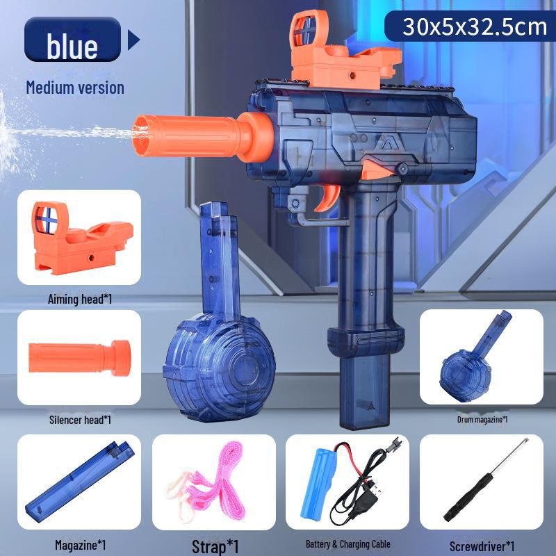 Uzi Electric Burst Water Gun for Kids – Large Capacity Toy for Water Fights