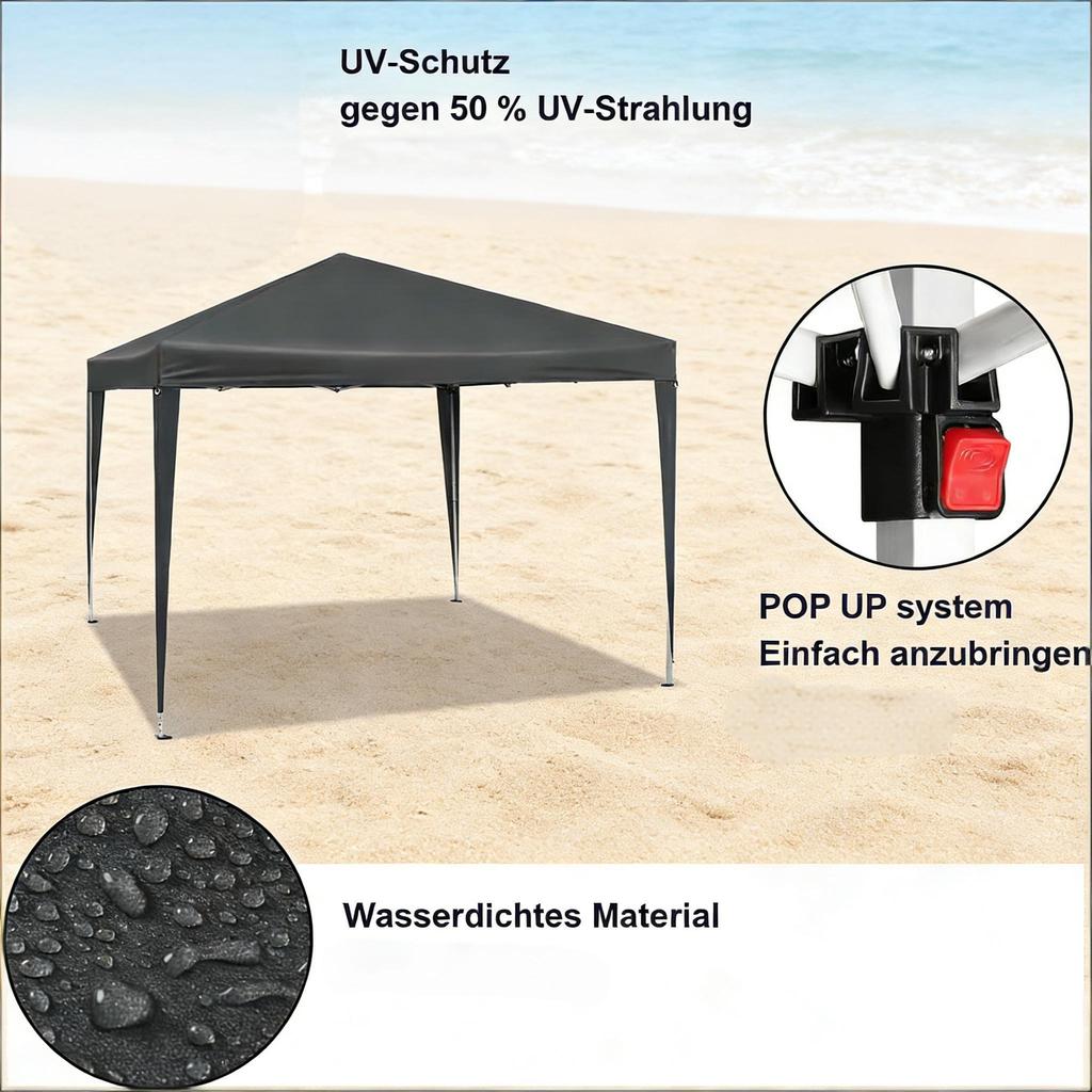 Gazebo for Parties with Carry Bag, Pop Up Roof Tent, Portable Gazebo, for Outdoor (gazebo only)