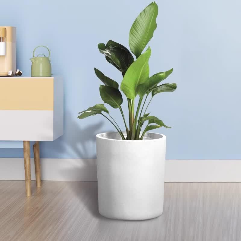 Nordic Round Magnesium Clay Outdoor Planter