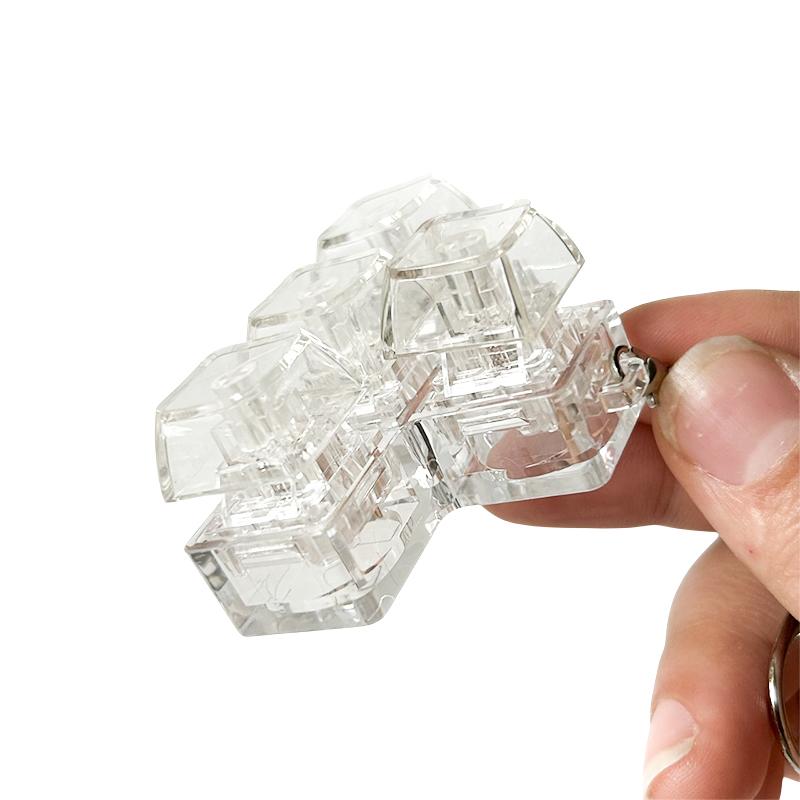 Transparente 1/4 Tasten Mechanische Tastatur Tester LED Tastatur Tasten Spielzeug Stressabbau DIY Knopf Tastenkappe Schlüsselanhänger Spielzeug