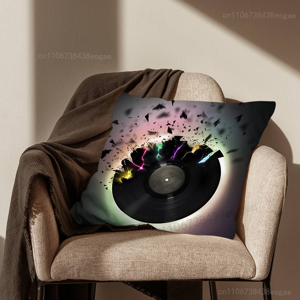 

Record Vinyl DJ Ar Throw Pillow Case For 45x45cm,55x55cm,30x30cm For Home Bedroom Decoration And Protector 30cmx30cm