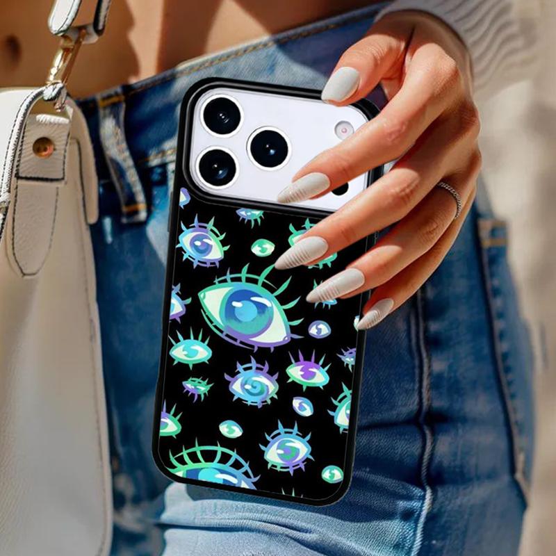 Eyes Pattern Phone Case For iPhone 17 Air 14 15 13 12 Max Cover For Apple 14 15 16 16e 11 Pro Max Plus
