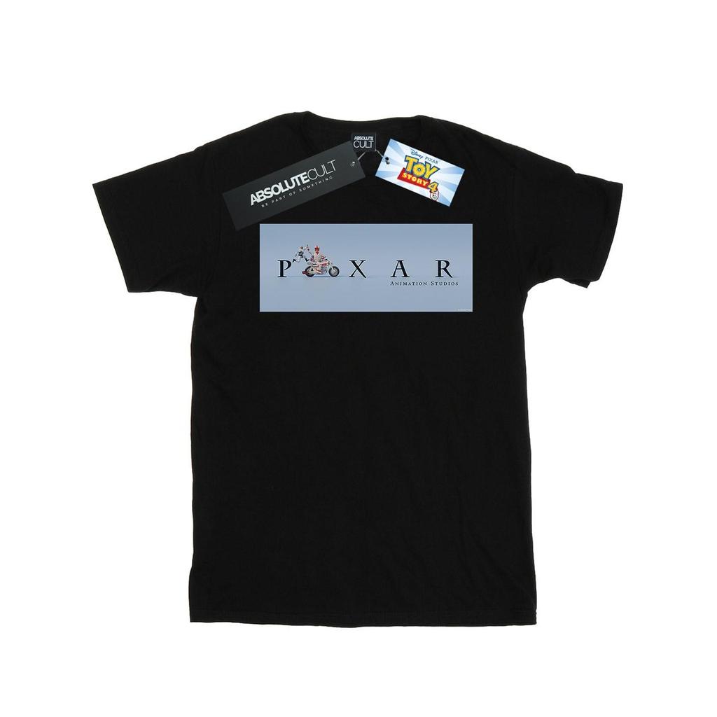 Disney Mens Toy Story 4 Duke Caboom Pixar Studios Logo T-Shirt