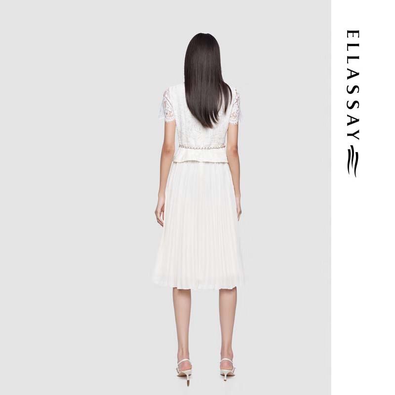 ELLASSAY Women's Elegant Asymmetrical Panel Dress