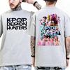 SAjA BoysK Pop Demon Hunters Officially Authorizes Netflix Animated Movie 2026 Summer Men Women Luxury Cotton Oversized Tshirt