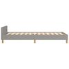 Vidaxl Bed Frame Without Mattress, Light Gray, 80X200 Cm, Upholstered In Fabric