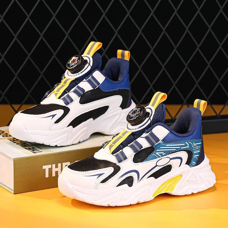 Boy Sneaker Black Mesh Summer Breathable Kids Casual Shoes Boy Running Tennis Running Sneaker New Children Sports Shoes