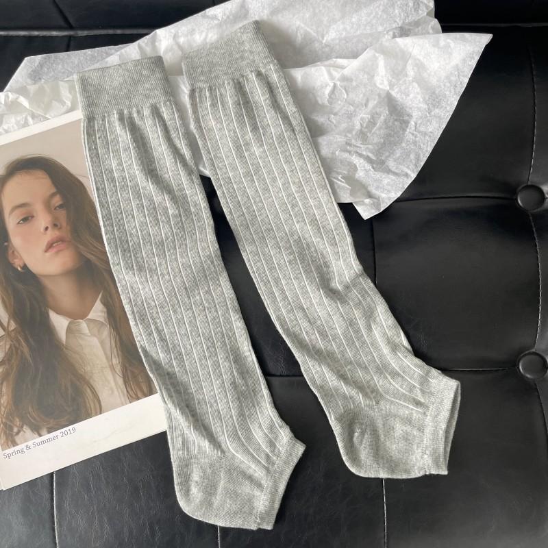 

Новые весенне-летние гольфы в вертикальную полоску, простые, элегантные, модные, до колена, удобные, дышащие, женские повседневные носки